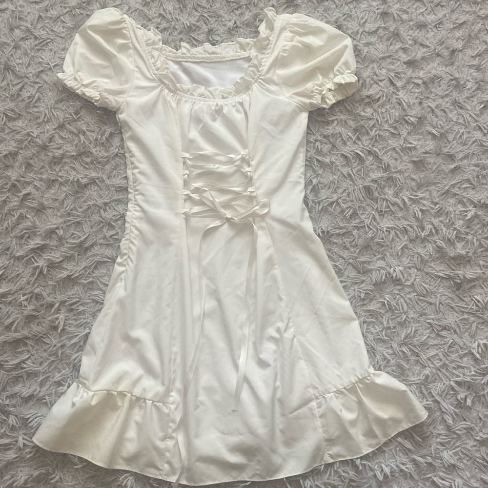White Coquette Summer Dress